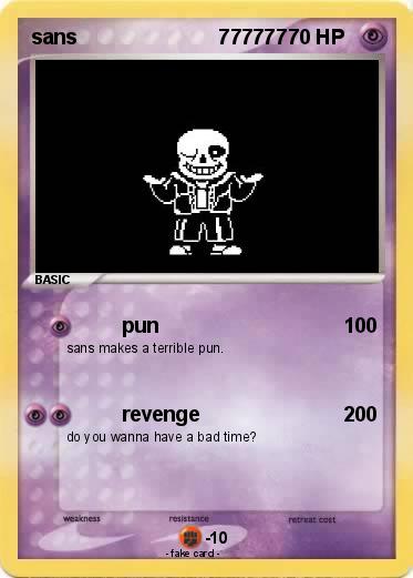 Pokemon sans                         777777