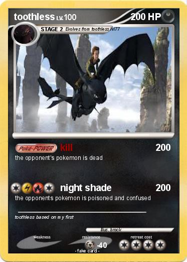 Pokemon toothless