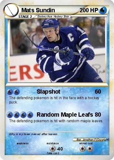 Pokemon Mats Sundin