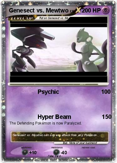 Pokemon Genesect vs. Mewtwo