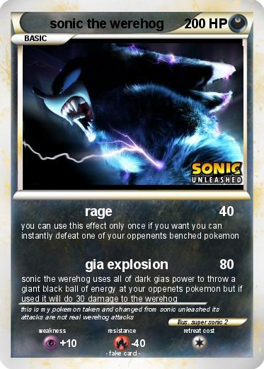 Pokemon sonic the werehog