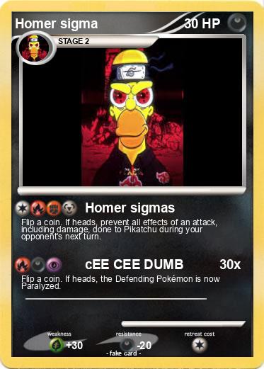 Pokemon Homer sigma