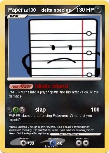 Pokemon Paper