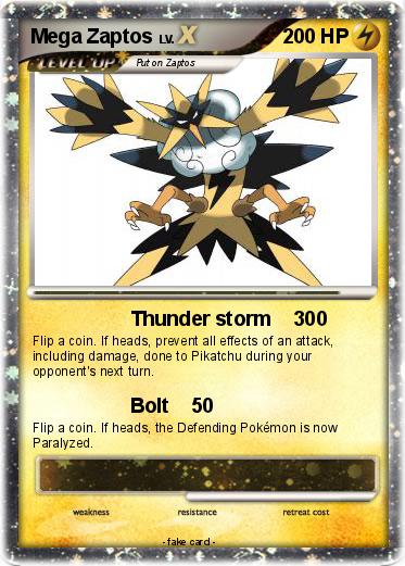 Pokemon Mega Zaptos