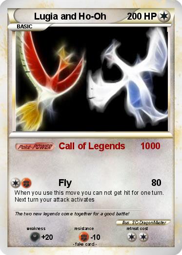 Pokemon Lugia and Ho-Oh