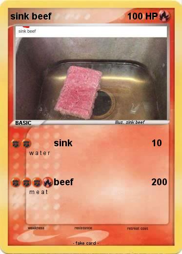 Pokemon sink beef