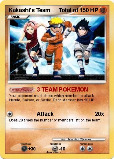 Pokemon Kakashi's Team     Total of