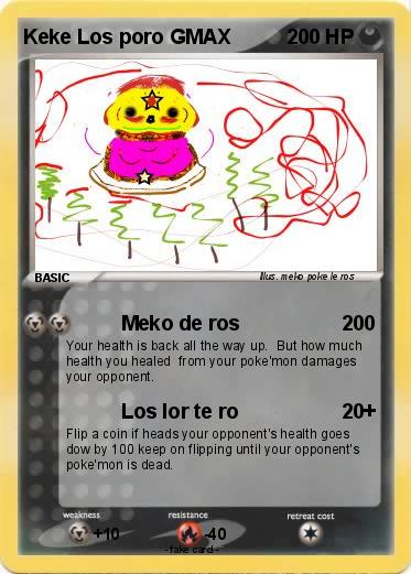 Pokemon Keke Los poro GMAX