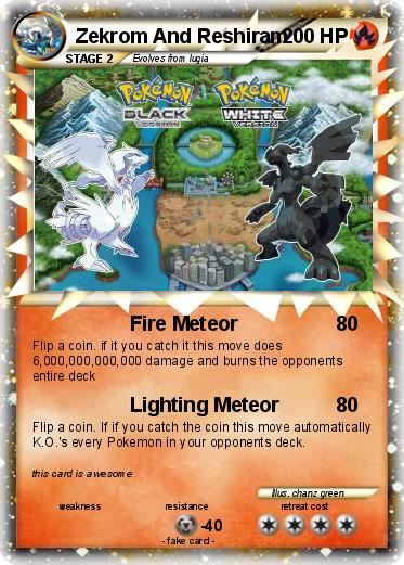 Pokemon Zekrom And Reshiram