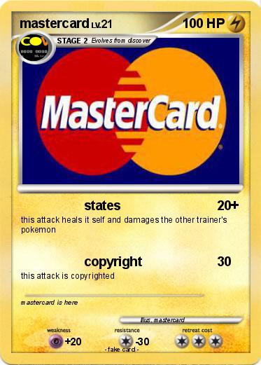 Pokemon mastercard