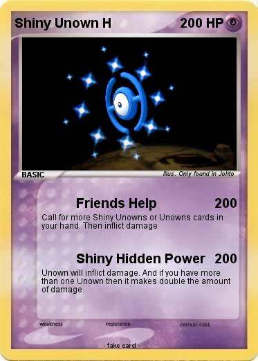 Pokemon Shiny Unown H