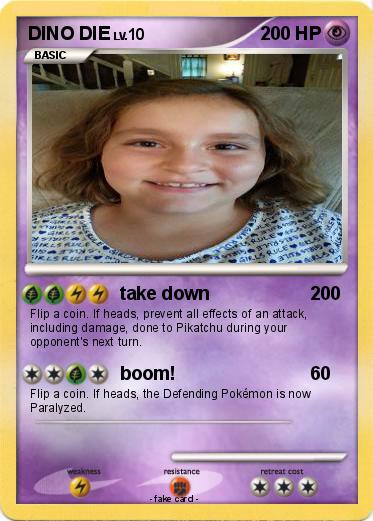 Pokemon DINO DIE