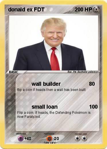 Pokemon donald ex FDT