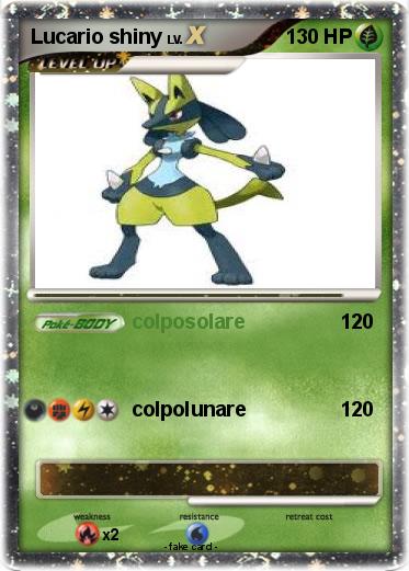 Pokemon Lucario shiny