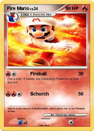 Pokemon Fire Mario