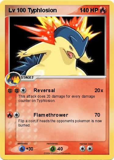 Pokemon Lv 100 Typhlosion