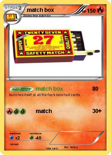 Pokemon match box