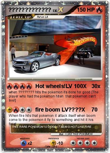 pokemon hot wheels cars