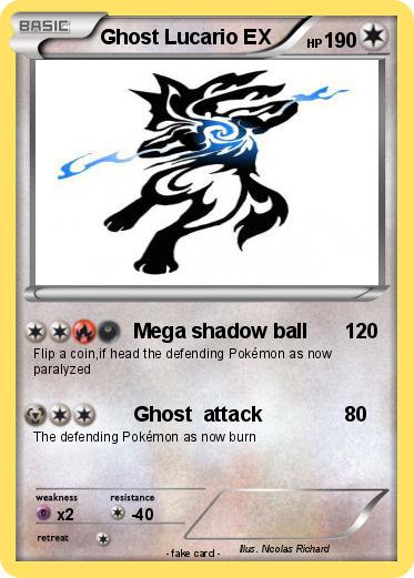 Pokemon Ghost Lucario EX