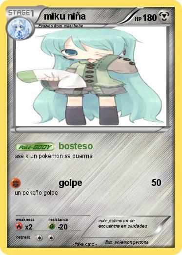 Pokemon miku niña