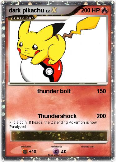 Pokemon dark pikachu