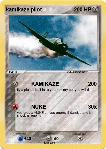 Pokemon kamikaze pilot