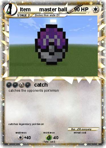 Pokemon Item      master ball