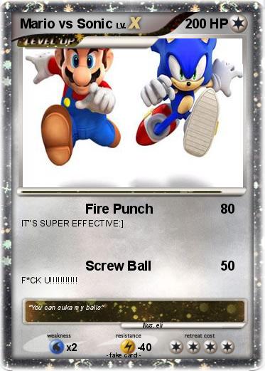 Pokemon Mario vs Sonic