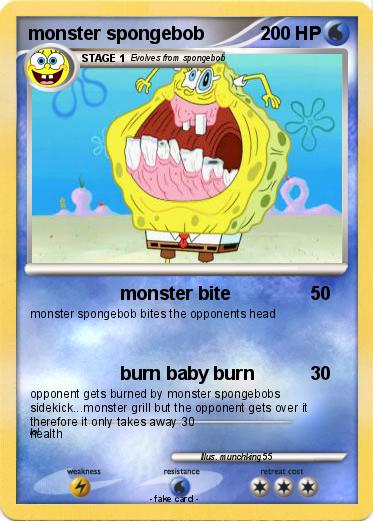 Pokemon monster spongebob
