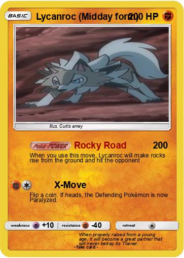 Pokemon Lycanroc (Midday form)