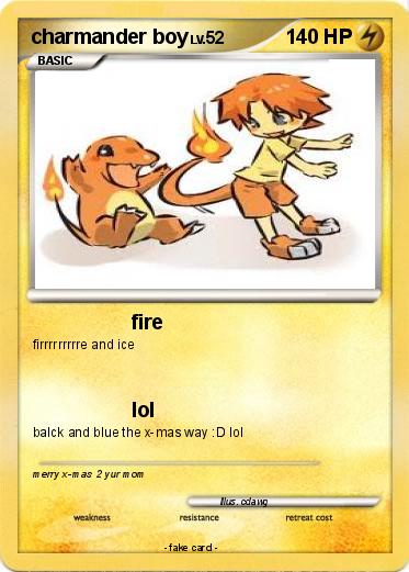 Pokemon charmander boy