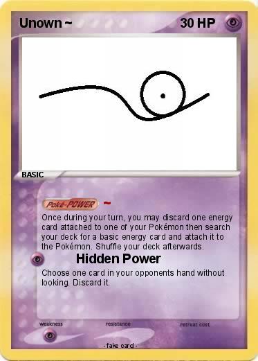 Pokemon Unown ~