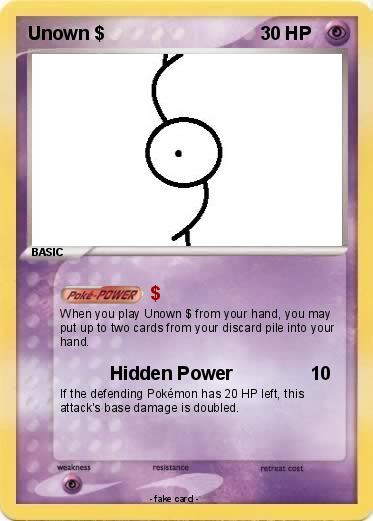 Pokemon Unown $