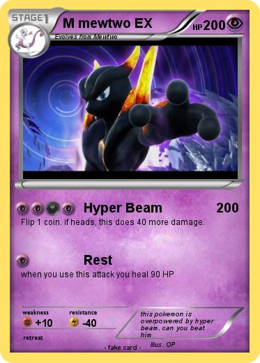 Pokemon M mewtwo EX