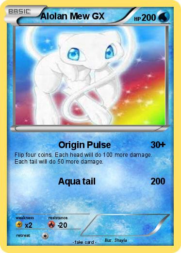 Pokemon Alolan Mew GX