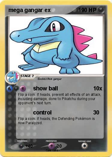 Pokemon mega gangar ex