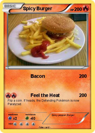Pokemon Spicy Burger