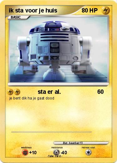 Pokemon ik sta voor je huis