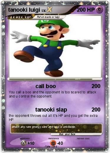 Pokemon tanooki luigi