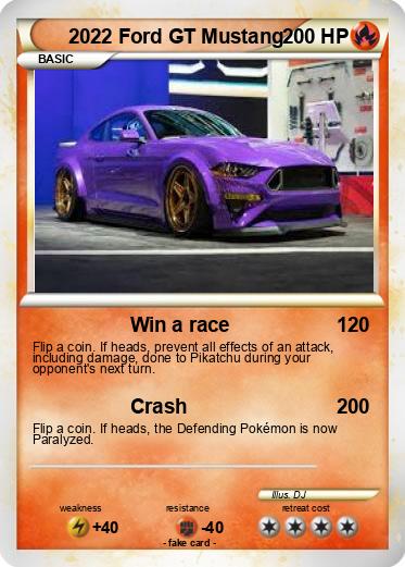Pokemon 2022 Ford GT Mustang