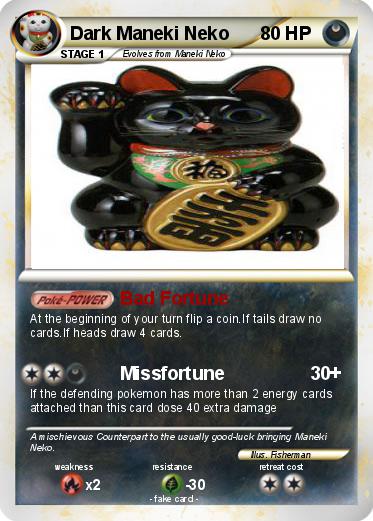 Pokemon Dark Maneki Neko