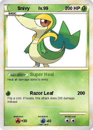Pokemon Snivy       lv.99