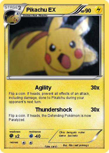 Pokemon Pikachu EX