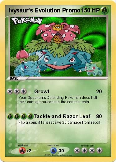 Pokemon Ivysaur's Evolution Promo