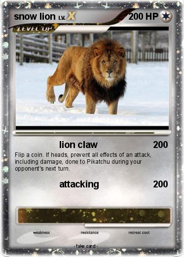 Pokemon snow lion