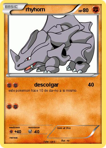 Pokemon rhyhorn