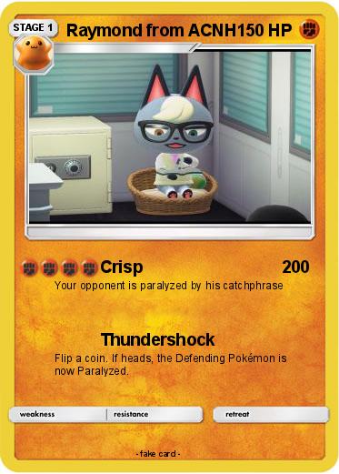 Pokemon Raymond from ACNH