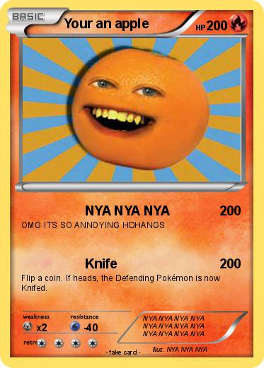 Pokemon Your an apple