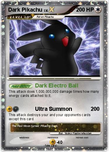 Pokemon Dark Pikachu