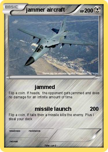 Pokemon jammer aircraft
